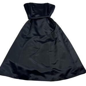 BCBG MaxAzria Black Strapless A-line Dress Size 8